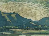 Homestead, Drumheller by Margaret Shelton, pastel on paper, sold Nov 2007