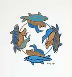 Roy Thomas, Untitled - Circle of Life, acrylic on paper