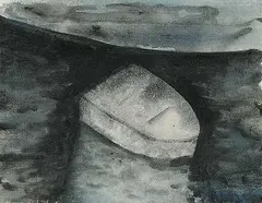 Barbara Milne, Shoreline III, 1983, acrylic on canvas
