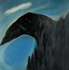 Barbara Milne, Bay, 1988, oil on wood board