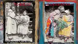 Jane Ash Poitras, LOT OF TWO, 2003, mixed media on canvas