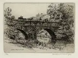 Caroline Armington, Le Petit Pont A Moret #10/75, 1917, etching on paper