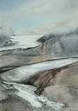 Sylvia Boehrnsen, Penny Ice Cap Glacier, 1981, watercolour on paper