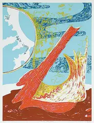 Claude Breeze, Outer Land Image: Spring #7/15, 1982, colour silkscreen on paper