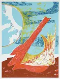 Claude Breeze, Outer Land Image: Spring #7/15, 1982, colour silkscreen on paper
