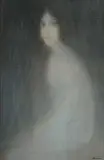 Charles de Belle, Young Girl, pastel on paper