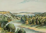 Herbert Earle, Untitled - Bow River, watercolour on paper