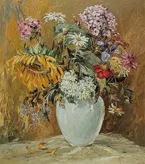 Heiner Grimm, Untitled - Floral Still Life, oil on canvas