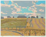 Illingworth Kerr, Uncle Bob's Place #105/150, colour silkscreen on paper