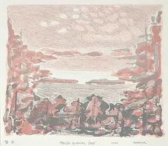 John Koerner, Pacific Gateway [281] #AP 1/5, 1990, colour lithograph on paper