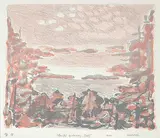 John Koerner, Pacific Gateway [281] #AP 1/5, 1990, colour lithograph on paper
