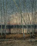 Myles Joseph MacDonald, Autumn's Twilight, 1976, acrylic on canvas