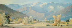 Frederick Doyle Penney, Untitled - Palm Desert View, oil on canvas board