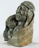 Clifford Pettman, Acts II:39 [Mother and Child], green stone carving