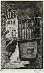Cyril Power, Impasse de L'image, Liseiux #AP NO. 1, etching on paper