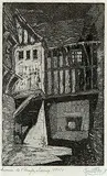 Cyril Power, Impasse de L'image, Liseiux #AP NO. 1, etching on paper