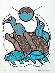 Roy Thomas, My Relatives #62/110, 1995, colour silkscreen on paper