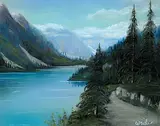 Maisie Wride, Untitled - Lake Louse, pastel on paper