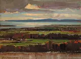 Rudolf Anton Messner, Fraser R. Delta, 1965, oil on hard board