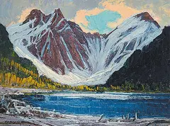 Rudolf Anton Messner, Jones Lake, B.C., N. Hope, 1960, oil on hard board