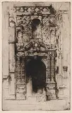 Sir David Young Cameron, Harfleur, 1903, etching on paper