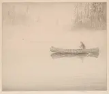 Kerr Eby, Mist on the Agawa, 1928, etching on paper