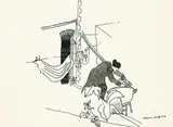 Maxwell Bennett Bates, Untitled - The Washer Woman, 1976, ink and wash on paper