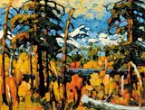 Rod Charlesworth, Autumn Snow Caps Near Golden