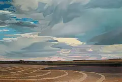Richard Ferrier, Prairie Patterns, 1982, acrylic on canvas