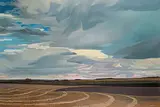 Richard Ferrier, Prairie Patterns, 1982, acrylic on canvas