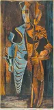 Blue and Gold #5/20 by Orville Norman Fisher, 1953, colour etching on paper, sold Apr 2007
