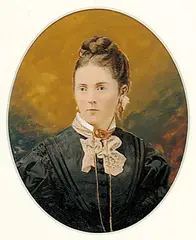 Robert Ford Gagen, Untitled - Young Woman, 1873, gouache on photograph