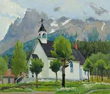 Frederick Stanley Haines, Mt. Stephen, 1943, 1943, oil on wood board
