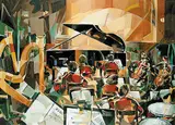 Colette Hebert, Waiting for the Maestro, 1987, oil on canvas