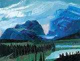 David Pugh, Tunnel Mountain, 1994, acrylic on canvas