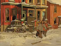 The Neighbours by Arto Yuzbasiyan, 1981, oil on canvas, sold Apr 2007