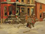 Arto Yuzbasiyan, The Neighbours, 1981, oil on canvas