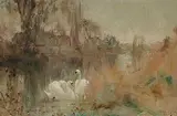 Valentine Davis, November, oil on paper board
