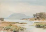 William Bingham McGuinness, Untitled - Lake Shore, watercolour on paper