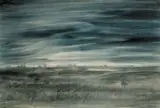 Kazuo Nakamura, Untitled - Landscape, 1958, watercolour on paper