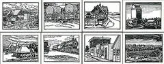 William Duma, Heritage Park Series #A/P, lino block on paper