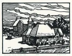 William Duma, Heritage Park Series 2E #A/P, lino block on paper