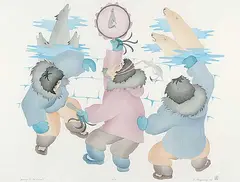 Elsie Klengenberg, Dancing For The Animals #48/50, 1993, colour lithograph on paper