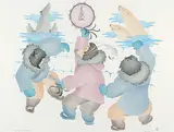 Elsie Klengenberg, Dancing For The Animals #48/50, 1993, colour lithograph on paper