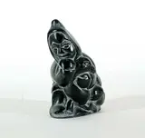 Joe Potogok, Untitled - Hunter and His Dog, 1977, grey stone sculpture