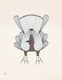 Eliyakota Samualie, Ptarmigan Changes Plummage #38/50, 1980, colour lithograph on paper