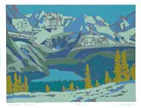 Illingworth Kerr, O'Hara Night #103/158, colour silkscreen on paper