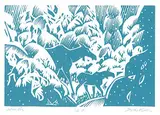 Winter #A.P. by Illingworth Kerr, lino block on paper, sold Apr 2007