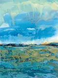 Wang Kui, Thunderstorm, gouache on paper