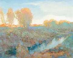 Wang Kui, Untitled - Stillwater Fish Creek Park, acrylic on canvas